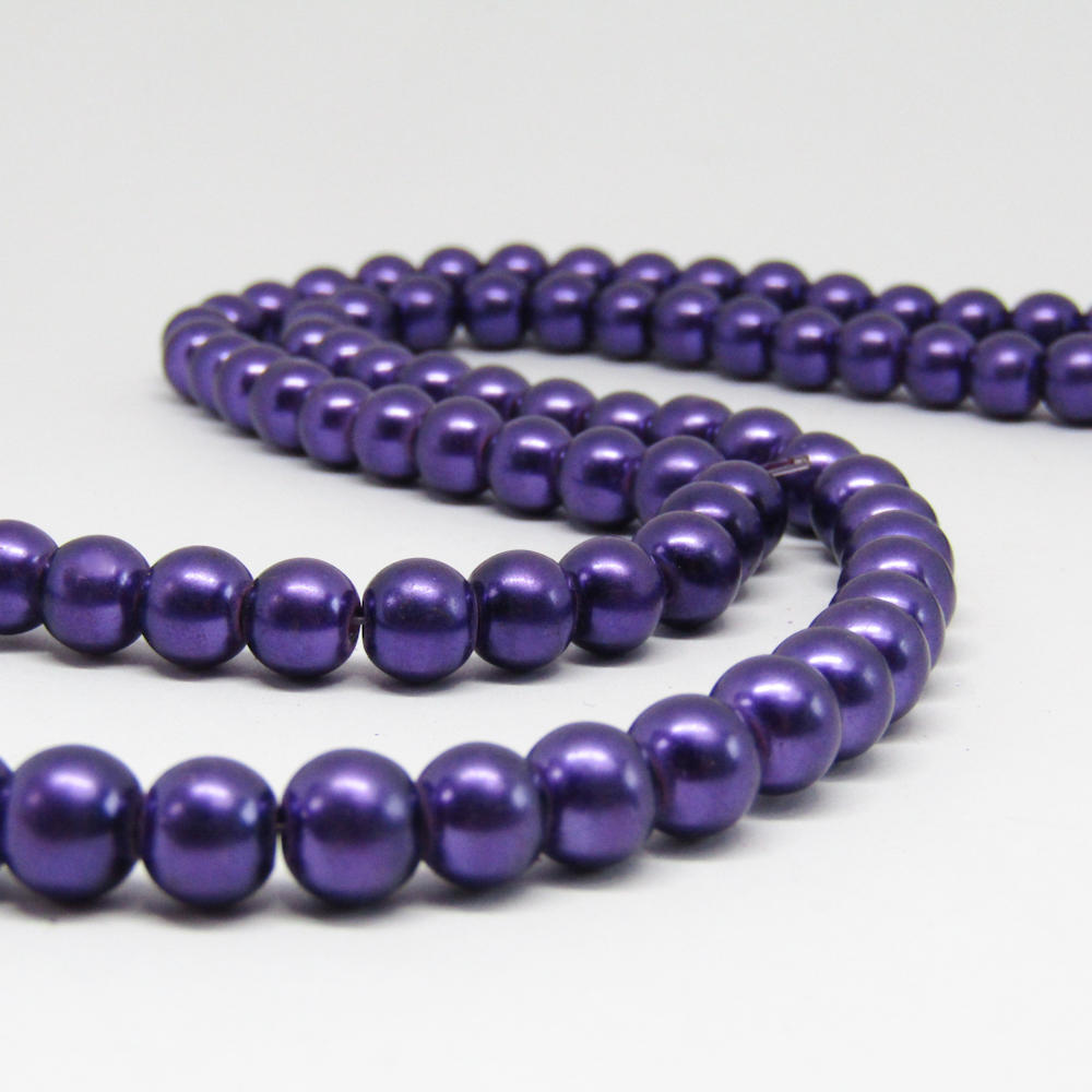 PERLA ACRILICA 8MM       MORADO