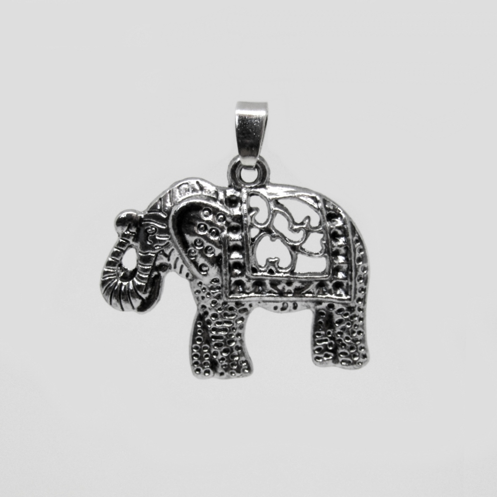 DIJE ELEFANTE PLATEADO 28*33MM