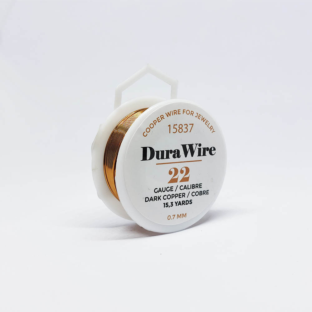 ALAMBRE DURA WIRE BAÑO ORO COBRE #22 *15.3 YDAS