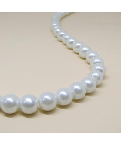 PERLA ACRILICA  8MM      BLANCO